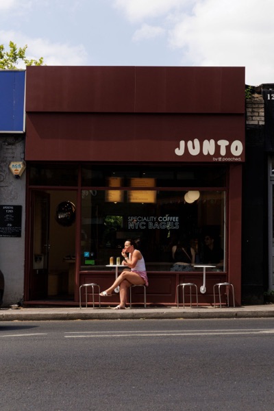 Junto brand mark and shopfront detail — photo 259